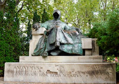 Hungary Budapest Bronze Statue
