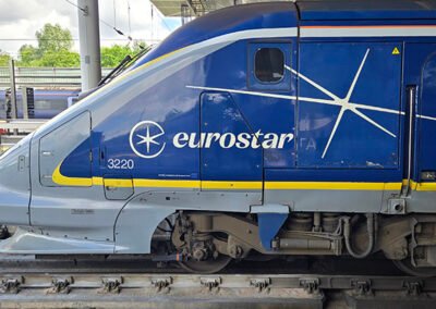 The Eurostar Train at St Pancras Station in London