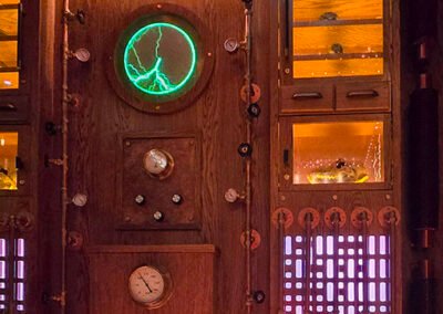 Steam Punk Wall Heading down the Hall to our Suite