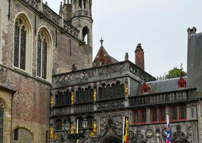 Bruges - Basilica Of The Holy Blood located in Burg Square in Bruges Belgium