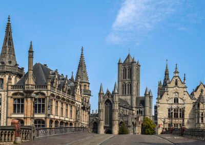 Ghent Panorama - Old Post Office, St Nicholas, Bridge View