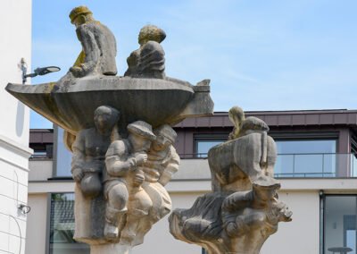Sculpture at Emperor Charles V Bridge Ghent