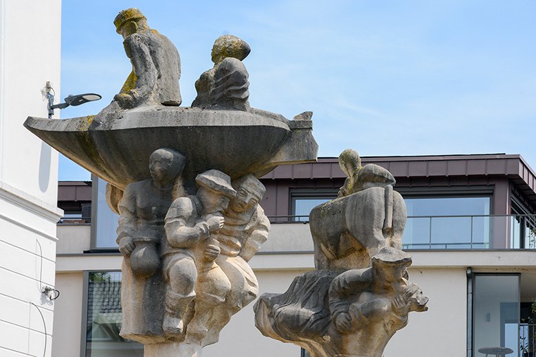 Sculpture at Emperor Charles V Bridge Ghent