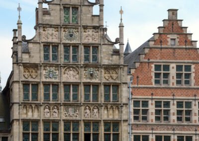 Graslei is a historic port area along the River Leie and is considered one of the most picturesque spots in the city.